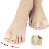 1/2 db szilikon lábujj szétválasztó Bunion Hallux Valgus Corrector hüvelykujj-korrekciós egyenesítő lábápoló eszköz