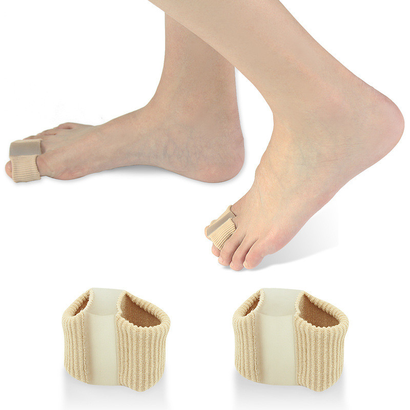 1/2 db szilikon lábujj szétválasztó Bunion Hallux Valgus Corrector hüvelykujj-korrekciós egyenesítő lábápoló eszköz