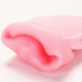 1 чифт СПА гел чорапи и ръкавици за многократна употреба Овлажняващи избелващи ексфолиращи кадифени гладки козметични силиконови чорапи за грижа за ръцете и краката