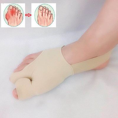 2 бр. Разделител на пръстите на краката Hallux Valgus Bunion Corrector Orthotics Feet Bone Thumb Adjuster Correction Sock Straightener Brace Pedicura