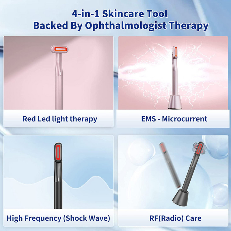 Rádiós nagyfrekvenciás bőrfeszesítő gép öregedésgátló vörös led fényterápia a sötét karikák csökkentésére, a ráncok csökkentésére, bőr egészsége