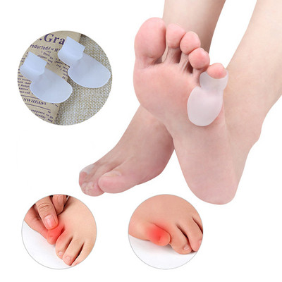 Pexmen 2/4 db Tailor's Bunion Corrector Pad Bunionette Hajegyenesítő Pinky Toe Separator Protector Shield Fájdalomcsillapító Távtartó