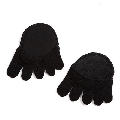 2vnt = 1 poros pirštų atskyriklis pėdų priežiūrai pusiau vidpadžiai Penkių pirštų kojinių pagalvėlės Bunion rankovių apsauga Hallux Valgus priekinės pėdos moterims