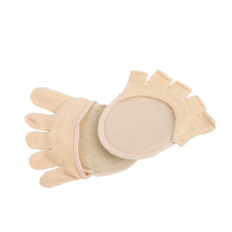 2vnt = 1 poros pirštų atskyriklis pėdų priežiūrai pusiau vidpadžiai Penkių pirštų kojinių pagalvėlės Bunion rankovių apsauga Hallux Valgus priekinės pėdos moterims