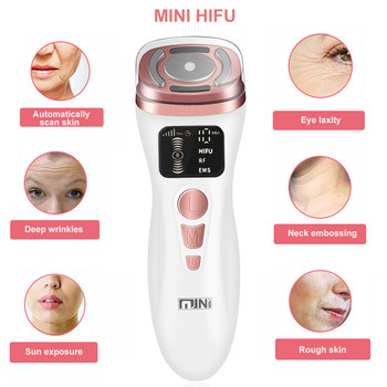 2023 Mini HIFU 2nd Generation Original EMS RF Ultrasonic Rejuvenation Tighten Lifting Therapy Skin Facial Care LED Anti Wrinkle