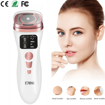 2023 Mini HIFU 2nd Generation Original EMS RF Ultrasonic Rejuvenation Tighten Lifting Therapy Skin Facial Care LED Anti Wrinkle