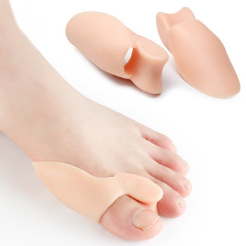 2 ΤΕΜ. Σιλικόνη Gel Silicone Thumb Corrector Bunion Little Toe Protector Separator Hallux Valgus Finger Straightener Foot Care Relief Pads