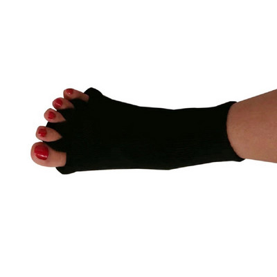 1Pár öt lábujj elválasztó lábzokni Hallux Valgus Corrector Bunion Adjuster lábápoló kiegyenesítő zokni