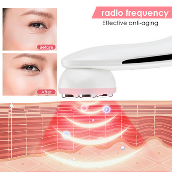 Μεσοθεραπεία προσώπου Ηλεκτροδιάτρηση ραδιοσυχνοτήτων ραδιοσυχνοτήτων LED φωτόνιο Face Lifting Tighten Wrinkle Removal Skin Care Face Massager