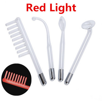 7 σε 1 Ηλεκτρόδιο Ηλεκτροθεραπείας Υψηλής Συχνότητας Μωβ Ελαφριά Ραβδί Ακμής Περιποίησης Δέρματος Spot Acne Remover Facial Spa Beauty Machine