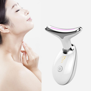 Συσκευή ομορφιάς προσώπου λαιμού LED Photon Therapy Skin Tighten Reduce Double Chin Anti Writkle Remove Lifting Massager Skin Care Tools