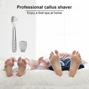 Foot Callus Shaver Heel Hard Skin Remover Χέρι Πόδια πεντικιούρ ξυραφάκι Εργαλείο ξυρίσματος Ξυριστικές λαβές από ανοξείδωτο ατσάλι Φορητό εργαλείο περιποίησης ποδιών