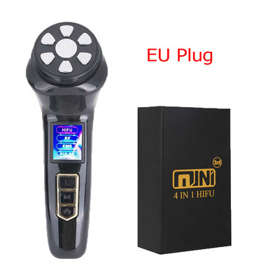 4 az 1-ben Mini HIFU gép RF Lifting EMS Microcurrent ránctalanító arcápoló ultrahang szépségápolási eszköz Bőrápoló arcmasszázs készülék
