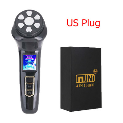 4 az 1-ben Mini HIFU gép RF Lifting EMS Microcurrent ránctalanító arcápoló ultrahang szépségápolási eszköz Bőrápoló arcmasszázs készülék