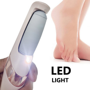 Електрическа мелничка за пила за крака Dead Dry Skin Remover Callus USB акумулаторен инструмент за педикюр на краката с 2 сменяеми ролкови глави