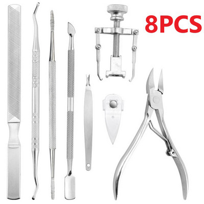 Profesionalios pedikiūro priemonės Įaugintų nagų įrankių rinkinys Nagų priežiūra Įaugusių kojų nagų šalinimas Koregavimas Clippers Pėdų priežiūra