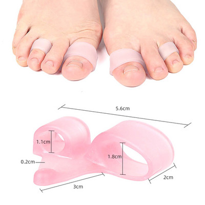 1 pár puha szilikon gél lábujjleválasztó a bunion korrekciós Hallux Valgus hüvelykujj átfedő javító csont orthotikus kiegyenesítőhöz