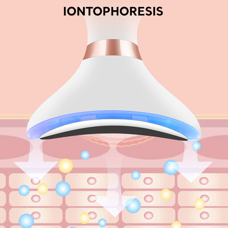 Kaela näo tõstmise tööriist Massager LED Photon EMS termiline mikrovoolu massaaž kortsude eemaldaja vananemisvastane eemaldage kaela jooned
