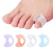 2db átlátszó kék nagylábujj elválasztó párna csontjavító puha szilikon gél Hallux orthosis Valgus elválasztó lábápoló