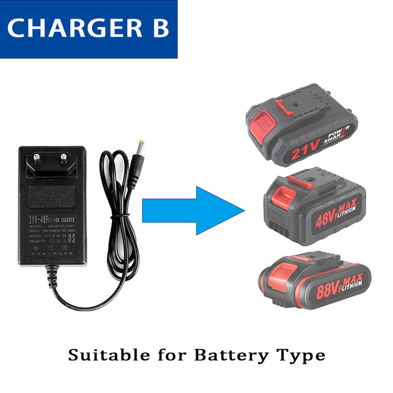 ЕС САЩ UK Зарядно устройство Батериите не са включени за Електрически триони/Електрически бормашини/Електрически гаечни ключове/Ъглошлайфи Зареждане на батерии