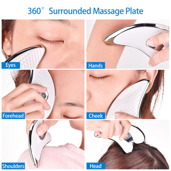 Electric Guasha Scraping Massager Vibration Microcurrent Anti Wrinkle Slim Jaw Μηχανή για μασάζ σώματος προσώπου ματιών
