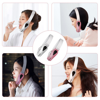 EMS Facial Lifting Massager Διπλό Πηγούνι V Σχήμα Lift Ζώνη Κόκκινο μπλε φως LED Αδυνάτισμα προσώπου Συσκευές ανύψωσης προσώπου με δόνηση Περιποίηση δέρματος