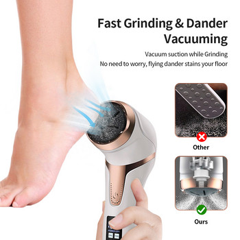 Ηλεκτρικό γυαλόχαρτο ποδιών Λίμα ποδιών για λείανση φτέρνων Εργαλεία πεντικιούρ Επαγγελματικό εργαλείο περιποίησης ποδιών για αφαίρεση κάλλου νεκρού σκληρού δέρματος