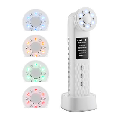 RF EMS arcmasszírozó LED fényű bőrfiatalító lifting feszesítés hideg ultrahangos Lontophores terápiás bőrápoló szépségápoló készülék