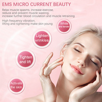 Συσκευές ανόρθωσης προσώπου 6 σε 1 EMS Microcurrent Skin Rejuvenation Facial Massager Light Therapy Anti Aging Wrinkle Beauty Aparat