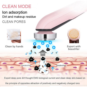 Συσκευές ανόρθωσης προσώπου 6 σε 1 EMS Microcurrent Skin Rejuvenation Facial Massager Light Therapy Anti Aging Wrinkle Beauty Aparat