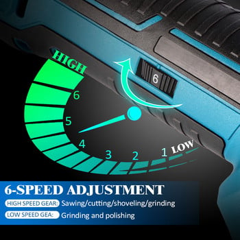 Oscillating Multi Tool 20000PM Cordless Level 6 Vibration Woodworking Tool Electric Decoration Trimmer for Makita 18v Battery