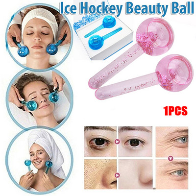 Crystal Face Roller Ball Masaj facial Roller de gheață pentru față Magic Cold Ball Pentru masajul ochilor Frumusețe Hochei pe gheață Energie Îngrijirea pielii