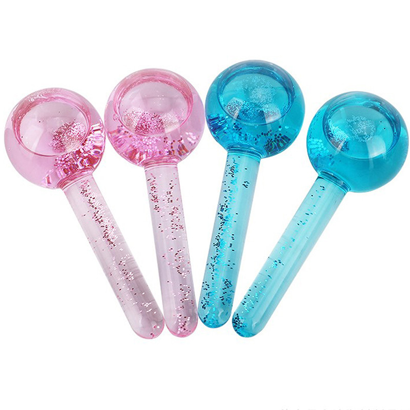 Crystal Face Roller Ball Arcmasszírozó Jéghenger Arc Varázs Hideg labda Szemmasszázs Szépség Jégkorong Energia Bőrápolás
