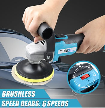 NEWONE Brushless Polisher M10 Ηλεκτρικά εργαλεία μηχανής στίλβωσης 125mm Για ηλεκτρικό εργαλείο γυαλίσματος αυτοκινήτων μπαταρία 18V Makita