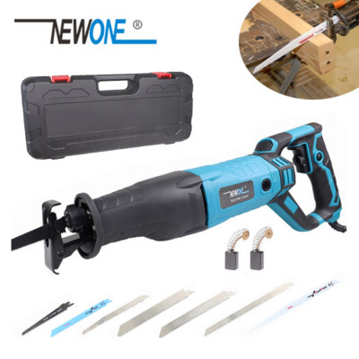 Ηλεκτρικό παλινδρομικό πριόνι 1200W κομμένο ξύλο μέταλλο με 7 τμχ Πριονόλαμα Ηλεκτρικό εργαλείο με Πλαστική θήκη NEWONE