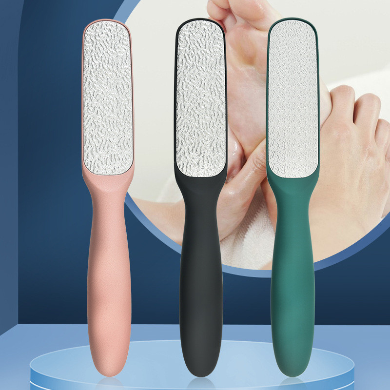 1db Professzionális kétoldali lábreszelő Rasp sarokreszelő Hard Dead Skin bőrkeményedés eltávolító pedikűr reszelő lábreszelő lábfürdő