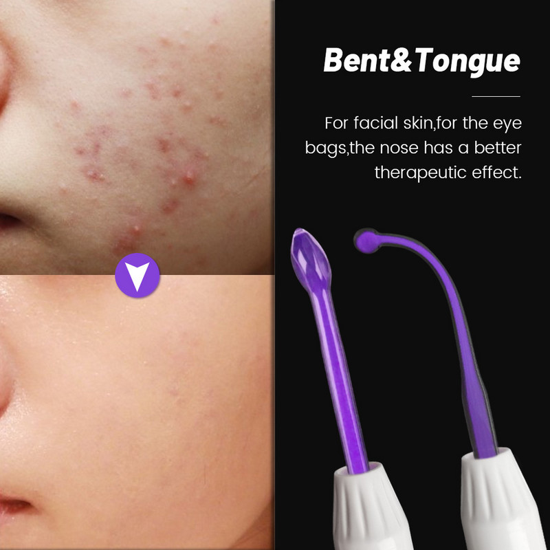 Visokofrekventni uređaj za lice Violet Ručni stroj sa štapićem za lice Violet Ray Argon Akne za ljepotu Akne Spot Bore Njega kose