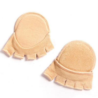 2pcs=1 ζεύγος Toe Separator Elasticity Foot Care Μισοί πάτοι Πέντε κάλτσες δάχτυλων Pads Bunion Sleeve Protector Hallux Valgus Forefoot