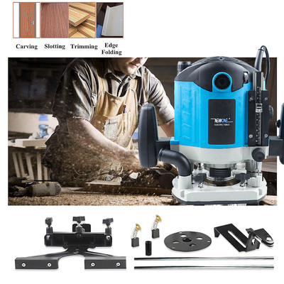 220V 2100W Trimmer de mână electric Router Edge lemn laminat 30000RPM 1/4inch 6.35mm Palm Router Tamplarie Instrument pentru prelucrarea lemnului NEWONE