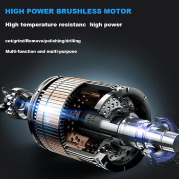 Μύλος χωρίς ψήκτρες NEWONE 20V Max με κολέτα 6mm, λείανση και στίλβωση 810W για μεταλλική επιφάνεια σκάλισμα ρίζας νεφρίτη