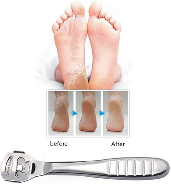 Σετ εργαλείων για πεντικιούρ από ανοξείδωτο χάλυβα Foot Care Callus Remover Hard Dead Skin Cutter Ξυριστική μηχανή μαχαίρι πεντικιούρ+ σετ λεπίδων