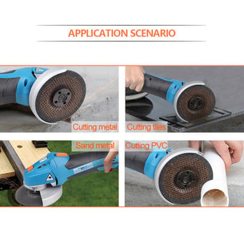 20V Cordless Impact Min Angle Grinder Variable Speed 4,0A Lithium-Ion Battery DIY Power Tool Cutting Electric M14-115mm