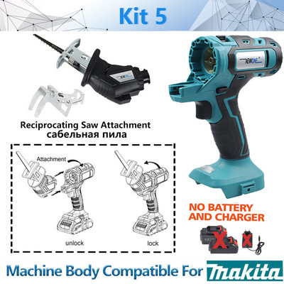 Kit combinat 10-în-1 20V sculă electrică potrivită unealtă oscilantă Makita 18V ferăstrău alternativ Ferăstrău alternativ Ferăstrău cu lanț Burghiu ferăstrău circular NEWONE
