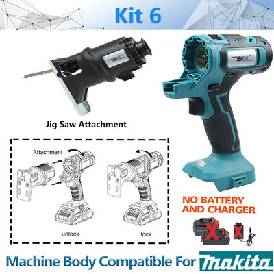 Kit combinat 10-în-1 20V sculă electrică potrivită unealtă oscilantă Makita 18V ferăstrău alternativ Ferăstrău alternativ Ferăstrău cu lanț Burghiu ferăstrău circular NEWONE