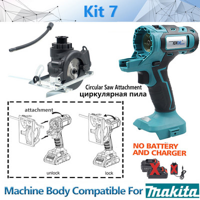 Kit combinat 10-în-1 20V sculă electrică potrivită unealtă oscilantă Makita 18V ferăstrău alternativ Ferăstrău alternativ Ferăstrău cu lanț Burghiu ferăstrău circular NEWONE