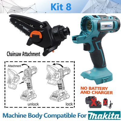 Kit combinat 10-în-1 20V sculă electrică potrivită unealtă oscilantă Makita 18V ferăstrău alternativ Ferăstrău alternativ Ferăstrău cu lanț Burghiu ferăstrău circular NEWONE