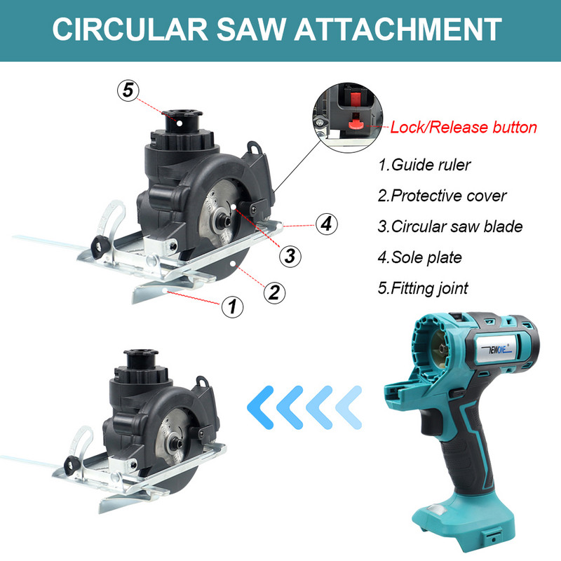 Kit combinat 10-în-1 20V sculă electrică potrivită unealtă oscilantă Makita 18V ferăstrău alternativ Ferăstrău alternativ Ferăstrău cu lanț Burghiu ferăstrău circular NEWONE