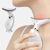 Anti Aging Neck Lifting Beauty Device Bőrápoló Arc Nyak Bőrfeszesítő Ránctalanító EMS Thermal Vibrációs Arcmasszírozó