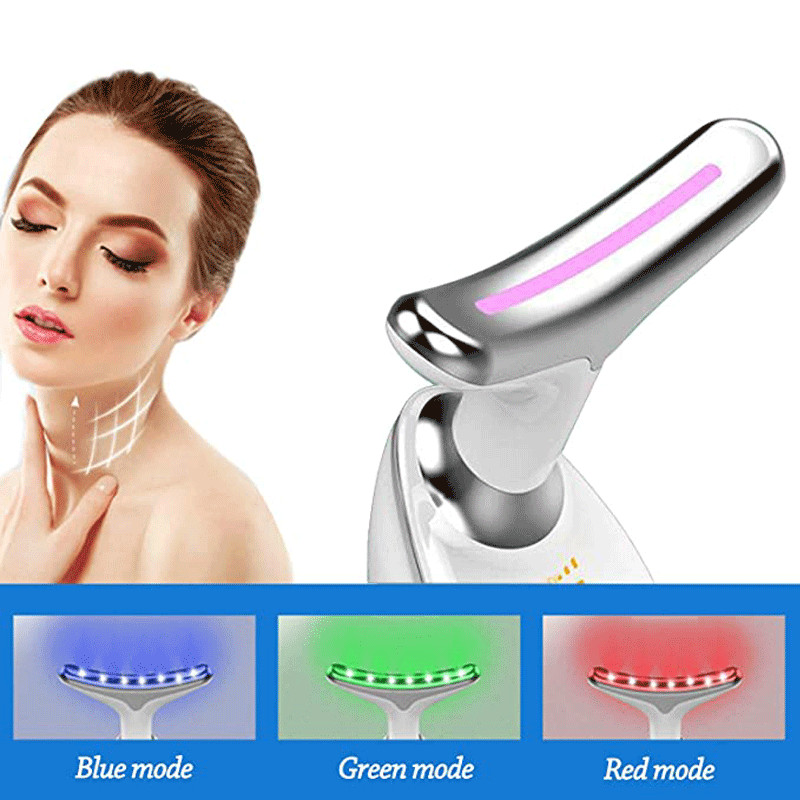 Anti Aging Neck Lifting Beauty Device Bőrápoló Arc Nyak Bőrfeszesítő Ránctalanító EMS Thermal Vibrációs Arcmasszírozó