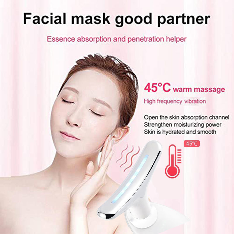 Anti Aging Neck Lifting Beauty Device Bőrápoló Arc Nyak Bőrfeszesítő Ránctalanító EMS Thermal Vibrációs Arcmasszírozó